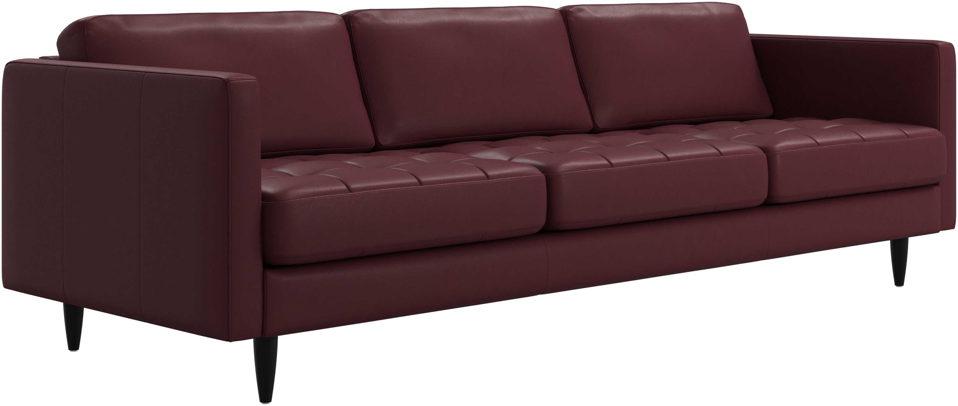 取付無料！ボーコンセプト Osaka 北欧モダン風ブラック本革シングル